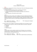 NSG 420 - COMMUNITY NURSING FINAL EXAM&period;