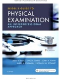 Test Bank For Seidel's Guide To Physical Examination 9TH Edition By Jane W Ball Complete Solution All Chapters