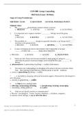 PSY CLINICAL P Midterm and Final exam questions and answers