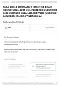 PAEA EOC & SUMMATIVE PRACTICE EXAM NEWEST 2024-2025 COMPLETE 160 QUESTIONS AND CORRECT DETAILED ANSWERS &lpar;VERIFIED ANSWERS&rpar; &vert;ALREADY GRADED A&plus;