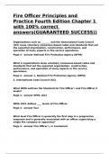 Fire Officer Principles and Practice Fourth Edition Chapter 1 with 100&percnt; correct answers&lpar;GUARANTEED SUCCESS&rpar;&rpar;