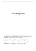 Samenvatting Politiek en politicologie, ISBN: 9789001885434  Politicologie