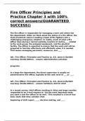 Fire Officer Principles and Practice Chapter 3 with 100&percnt; correct answers&lpar;GUARANTEED SUCCESS&rpar;&rpar;