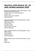 Nutrition 1020 Module &num;5&comma; &num;6 with verified solutions 2024