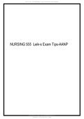 NURSING 555 Leik-s Exam Tips-AANP