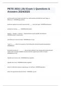 PETE 2031 LSU Exam 1 Questions & Answers 2024&sol;2025