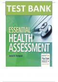Test Bank For Essential Health Assessment 1st Edition by Janice Thompson &comma; ISBN&colon; 9780803627888 Chapters 1-24 &vert;&vert; Complete Guide A&plus;