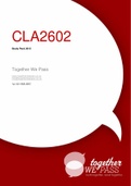 CLA2602 Study Pack