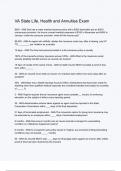 VA State Life&comma; Health and Annuities Exam Questions And Answers Rated A&plus; New Update Assured Satisfaction