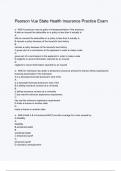 Pearson Vue State Health Insurance Practice Exam Questions And Answers Rated A&plus; New Update Assured Satisfaction