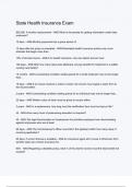 State Health Insurance Exam Questions And Answers Rated A&plus; New Update Assured Satisfaction