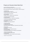 Property and Casualty Indiana State Exam Questions And Answers Rated A&plus; New Update Assured Satisfaction