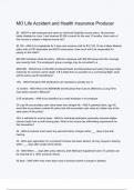 MO Life Accident and Health Insurance Producer Questions And Answers Rated A&plus; New Update Assured Satisfaction