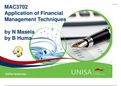 MAC3702 Application of Financial Management Techniques