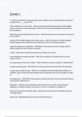 EXAM 3 Questions And Answers Rated A&plus; New Update Assured Satisfaction