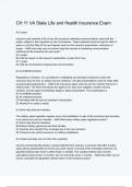CH 11 VA State Life and Health Insurance Exam Questions And Answers Rated A&plus; New Update Assured Satisfaction