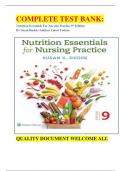 COMPLETE TEST BANK&colon; Nutrition Essentials For Nursing Practice 9th Edition By Susan Dudek &lpar;Author&rpar; Latest Update