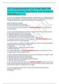 ATI Comprehensive Exit Final With 180 Correct Verified Questions and Answers&vert;GRADED A&plus;&plus;&plus;&plus;&period;