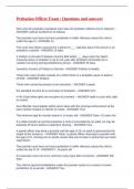 Probation Officer Exam &vert; Questions and answers