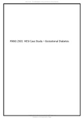 RNSG 2301 HESI Case Study &ndash; Gestational Diabetes