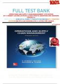 FULL TEST BANK OPERATIONS AND SUPPLY CHAIN MANAGEMENT 15TH EDITION BY F&period; ROBERT JACOBS &lpar;AUTHOR&rpar; LATEST UPDATE QUESTIONS AND ANSWERS GRADED A&plus;   