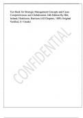 Exam &lpar;elaborations&rpar; Strategic Management Concepts