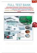 FULL TEST BANK Microbiology Fundamentals&colon; A Clinical Approach 3rd Edition by Marjorie Kelly Cowan &lpar;Author&rpar; Questions And Answers Graded A&plus;      