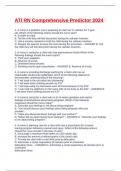 ATI RN Comprehensive Predictor 2024
