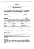 ENG1502 FOUNDATIONS IN ENGLISH LANGUAGE STUDIES Exam Memo&colon; Oct&sol;Nov