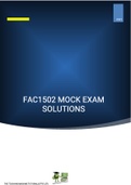 FAC1502 MOCK EXAM SOLUTIONS