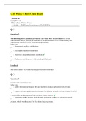 NSG NU 621&comma;8&period;15 Week 8 Post-Class Exam 