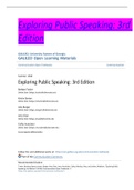 Exploring Public Speaking&colon; 3rd Edition