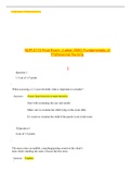 NUR 2115 Final Exam&comma; &lpar;Latest 2020&rpar; Fundamentals of Professional Nursing Latest