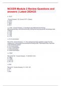 NCCER Module 2 Review Questions and answers &vert; Latest 2024&sol;25