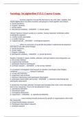 Sociology Straighterline FULL Course Exams