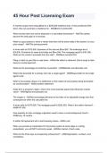 45 Hour Post Licensing Exam Latest &lpar;2026&sol;2027&rpar; Verified Answers by Experts