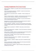 Sociology Straighterline FULL Course Exams