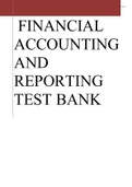 FINANCIAL ACCOUNTING AND REPORTING TESTBANK