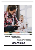EXPORT MANAGEMENT Nanny Nina