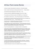 45 Hour Post License Review NEWEST 2026&sol;2027 ACTUAL EXAM COMPLETE QUESTIONS AND CORRECT DETAILED ANSWERS &lpar;VERIFIED ANSWERS&rpar; &vert;ALREADY GRADED A&plus;&vert;&vert;BRAND NEW&excl;&excl;