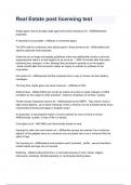 45 Hour Post License Florida Exams NEWEST 2026&sol;2027 ACTUAL EXAM COMPLETE QUESTIONS AND CORRECT DETAILED ANSWERS &lpar;VERIFIED ANSWERS&rpar; &vert;ALREADY GRADED A &vert;&vert;BRAND NEW&excl;&excl; &lpar;ALL BUNDLED HERE&excl;&excl;&excl;&rpar;
