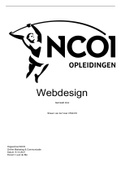 ⚡ Webdesign moduleopdracht NCOI Cijfer: 9  ALLEEN PDF