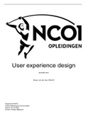 ⚡ User Experience Design moduleopdracht NCOI Cijfer: 8 