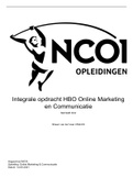 ⚡ Integrale opdracht HBO Online Marketing en Communicatie moduleopdracht NCOI Cijfer: 9,3 