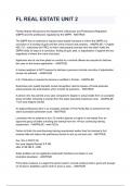 FL REAL ESTATE UNIT 2 NEWEST 2026&sol;2027 ACTUAL EXAM COMPLETE QUESTIONS AND CORRECT DETAILED ANSWERS &lpar;VERIFIED ANSWERS&rpar; &vert;ALREADY GRADED A&plus;&vert;&vert;BRAND NEW&excl;&excl;