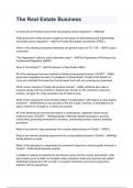 The Real Estate Business NEWEST 2026&sol;2027 ACTUAL EXAM COMPLETE QUESTIONS AND CORRECT DETAILED ANSWERS &lpar;VERIFIED ANSWERS&rpar; &vert;ALREADY GRADED A&plus;&vert;&vert;BRAND NEW&excl;&excl;