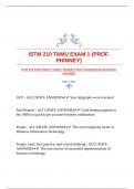 ISTM 210 TAMU EXAM 1 &lpar;PROF&period; PHINNEY&rpar; WITH GUARANTEED ACCURATE ANSWERS 
