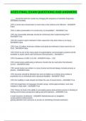 ACES FINAL EXAM QUESTIONS AND ANSWERS