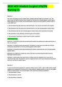 HESI Medical-Surgical LPN&sol;PN Nursing V1 complete questions with all questions correct rated A&plus; 2022&sol;2023 latest update