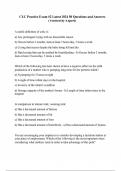 CLC Practice Exam &num;2 Latest 2024 50 Questions and Answers &lpar;Verified by Expert&rpar;